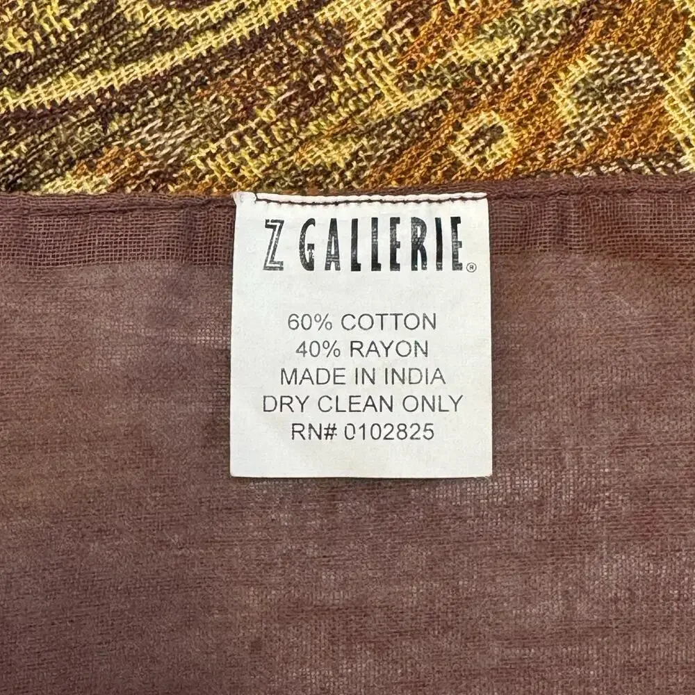 Z Gallerie Gold Cotton & Rayon Blend Table Runner 13 x 85